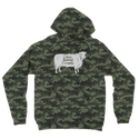 Obey. Submit. Comply. Cattle Camouflage Adult Hoodie