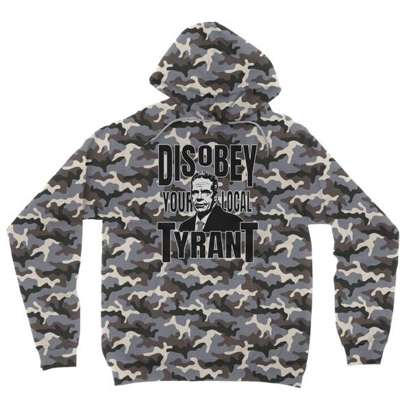 Disobey Cuomo Camouflage Adult Hoodie
