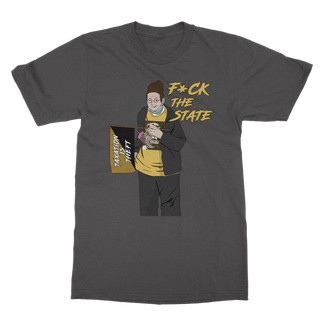 Buy dark-heather F*CK The State Classic Adult T-Shirt