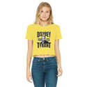 Disobey Cuomo Classic Women's Cropped Raw Edge T-Shirt