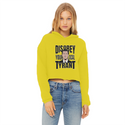 Disobey Newsome Ladies Cropped Raw Edge Hoodie