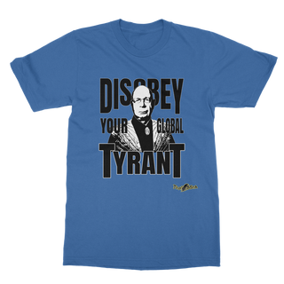 Buy royal-blue Disobey Klaus Classic Adult T-Shirt