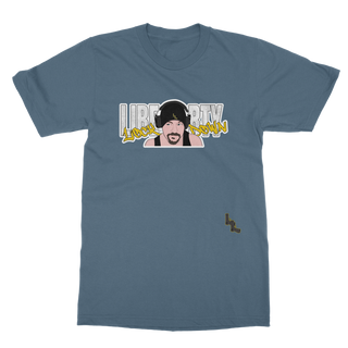 Buy indigo-blue Liberty Lockdown Classic Adult T-Shirt