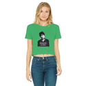 Ghislaine Didn't Classic Women's Cropped Raw Edge T-Shirt