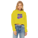 Okay Bundle-o-sticks Ladies Cropped Raw Edge Hoodie