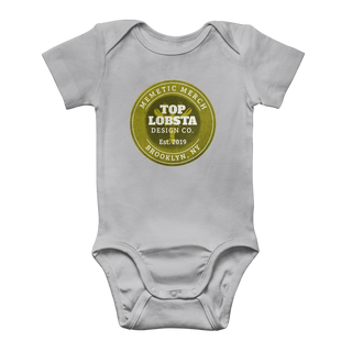 Buy light-grey TopLobsta Retro logo Classic Baby Onesie Bodysuit
