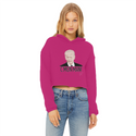 C’mon Man Biden Ladies Cropped Raw Edge Hoodie