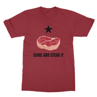 Buy cardinal-red Come and Steak it Classic Adult T-Shirt