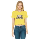 They Lie Classic Women's Cropped Raw Edge T-Shirt