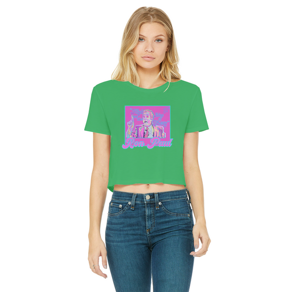 High on Liberty RP Classic Women's Cropped Raw Edge T-Shirt