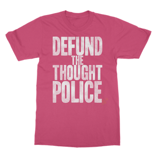 Buy hot-pink Defund the Thought Police Classic Adult T-Shirt