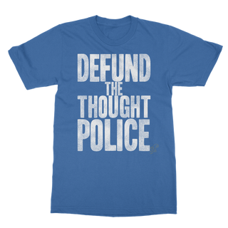 Buy royal-blue Defund the Thought Police Classic Adult T-Shirt
