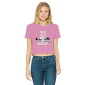 You’re All A Bunch Of Socialists Classic Women's Cropped Raw Edge T-Shirt