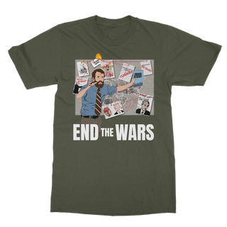 Buy army-green Pepe Scott Horton Classic Adult T-Shirt