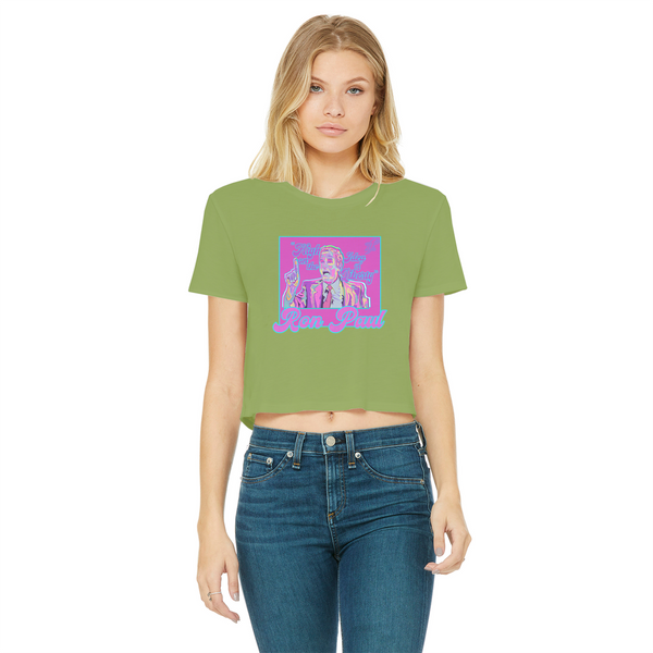 High on Liberty RP Classic Women's Cropped Raw Edge T-Shirt