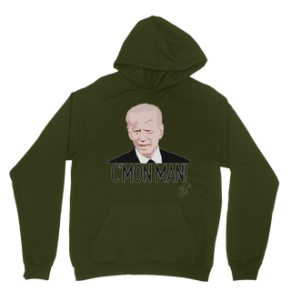 Buy dark-green C’mon Man Biden Classic Adult Hoodie