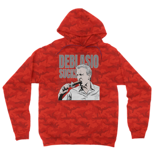 Buy red-camo DiBlasio Sucks Camouflage Adult Hoodie