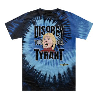 Buy blue-ocean Disobey Your Global Tyrant Hillary Tie-Dye T-Shirt