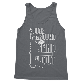 Buy dark-grey Fuck Around and Find Out Classic Adult Vest Top
