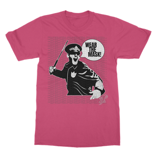 Buy hot-pink Wear the Mask Classic Adult T-Shirt