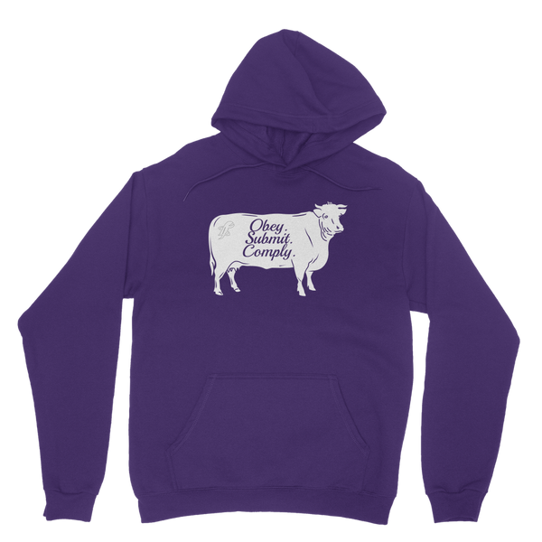 Obey. Submit. Comply. Cattle Classic Adult Hoodie