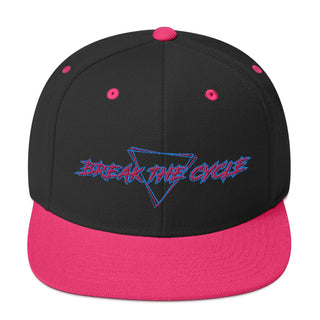 Buy black-neon-pink Break The Cycle Snapback Hat