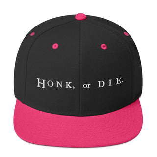 Buy black-neon-pink Honk or Die Snapback Hat