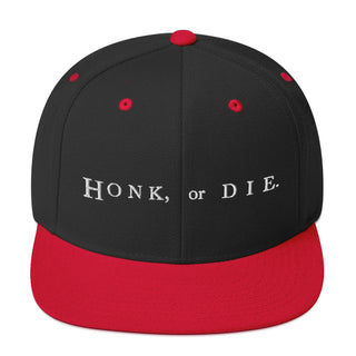 Buy black-red Honk or Die Snapback Hat