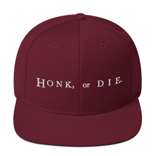 Buy maroon Honk or Die Snapback Hat