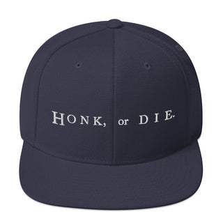 Buy navy Honk or Die Snapback Hat