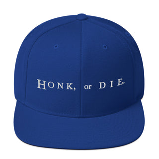 Buy royal-blue Honk or Die Snapback Hat