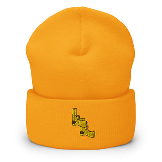 Buy gold Liberty Lockdown Cuffed Beanie