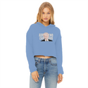 ADRENOCHROME Ladies Cropped Raw Edge Hoodie