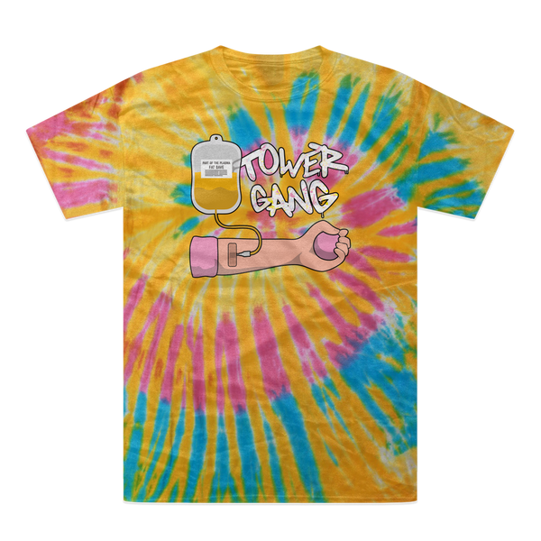 Part of the Plasma Tower Gang Tie-Dye T-Shirt