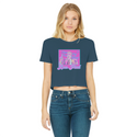 High on Liberty RP Classic Women's Cropped Raw Edge T-Shirt