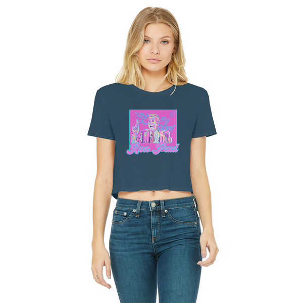 High on Liberty RP Classic Women's Cropped Raw Edge T-Shirt
