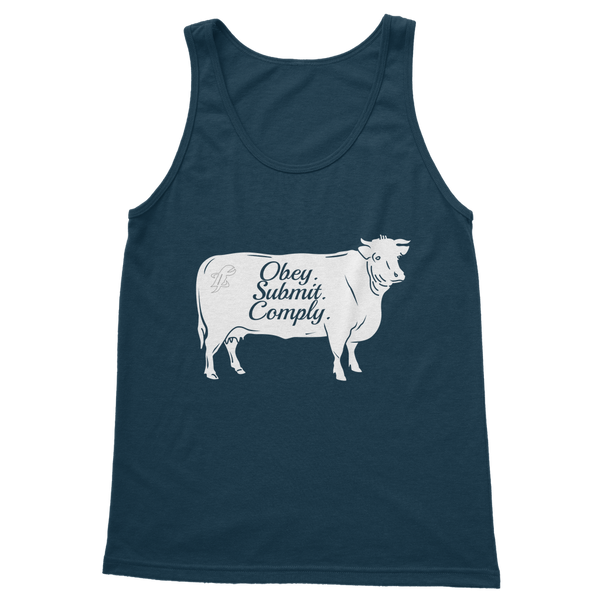 Obey. Submit. Comply. Cattle Classic Adult Vest Top