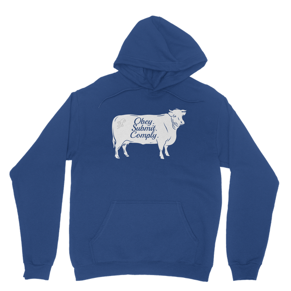 Obey. Submit. Comply. Cattle Classic Adult Hoodie