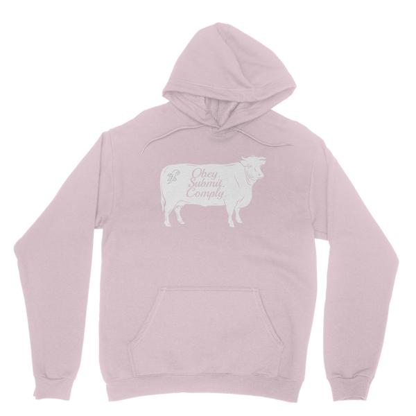 Obey. Submit. Comply. Cattle Classic Adult Hoodie