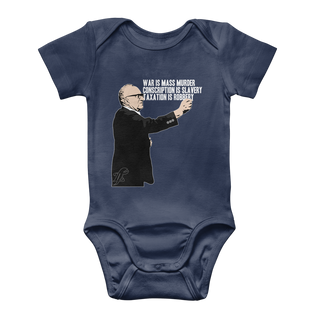 Buy navy Taxation is Robbery Rothbard Classic Baby Onesie Bodysuit