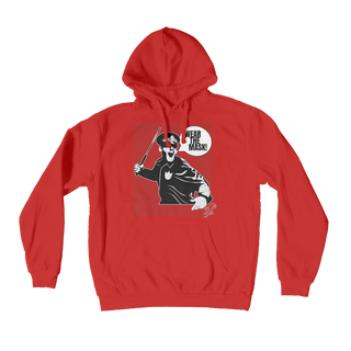 Buy red Wear the Mask Premium Adult Hoodie