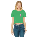 Obey. Submit. Comply. Ice cream Classic Women's Cropped Raw Edge T-Shirt