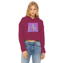High on Liberty RP Ladies Cropped Raw Edge Hoodie