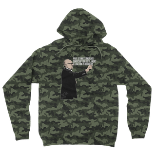 Buy green-camo Taxation is Robbery Rothbard Camouflage Adult Hoodie