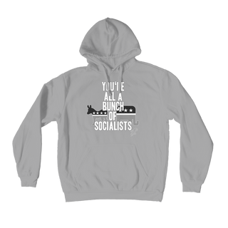 Buy light-grey You’re All A Bunch Of Socialists Premium Adult Hoodie