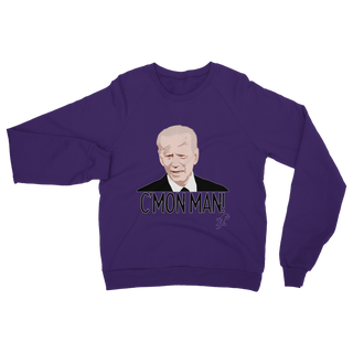 Buy purple C’mon Man Biden Classic Adult Sweatshirt