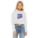 Okay Bundle-o-sticks Ladies Cropped Raw Edge Hoodie