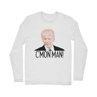 Buy white C’mon Man Biden Classic Long Sleeve T-Shirt