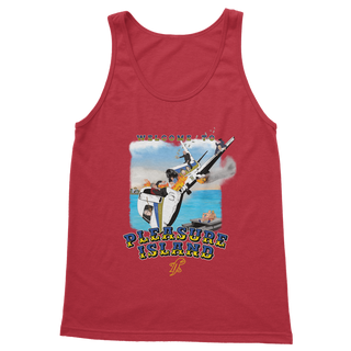 Buy red Pleasure Island Classic Adult Vest Top