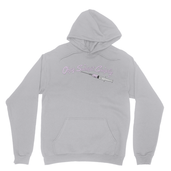 Obey. Submit. Comply. Vaccine Classic Adult Hoodie